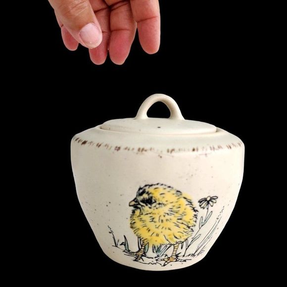 Ceramic Sugar Creamer Spring Easter Chick Spectrum Designz 2021 Chickadee - Picture 3 of 14